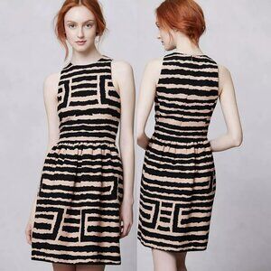 Nwt Anthropologie 4C.(4 Collective) Dress 10 Womens Segmented Labyrinth Sheath